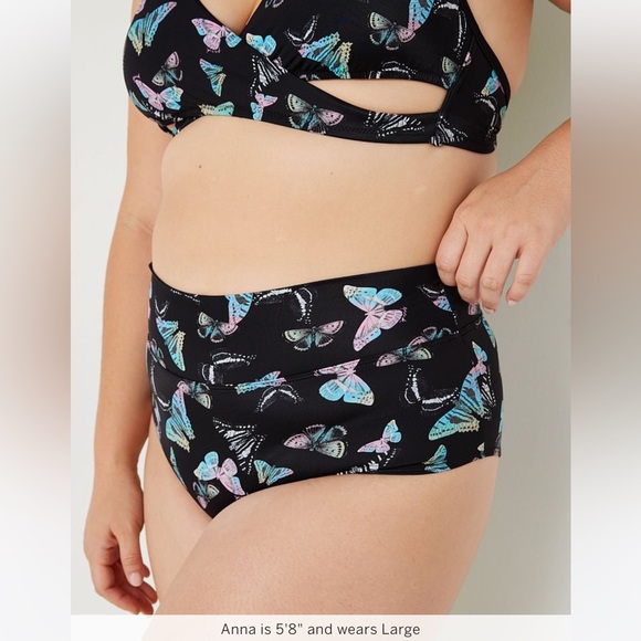 🆕 PINK VICTORIA’S SECRET SWIM HIGH WAIST FULL COVERAGE BIKINI BOTTOMS L 12-14 - Picture 3 of 13